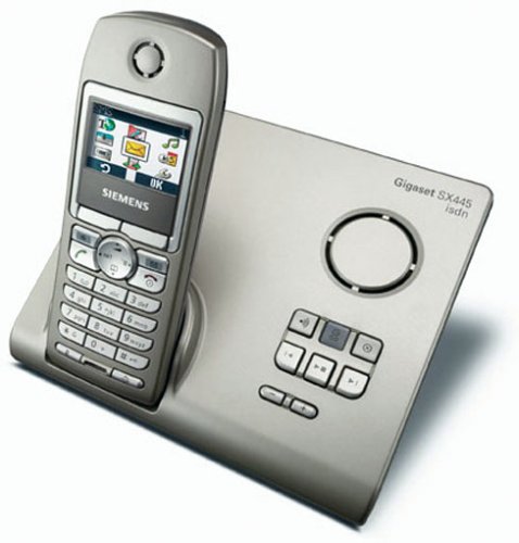 Siemens Gigaset SX445 isdn, silber, Schnurloses Telefon